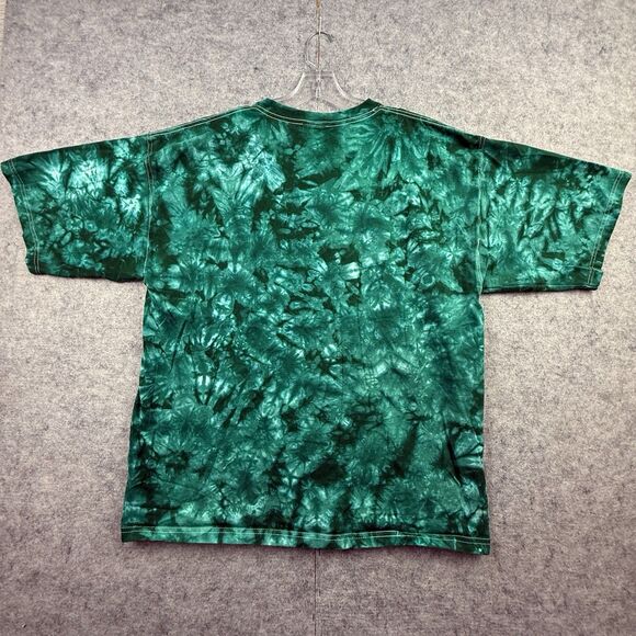St Maarten Dutch West Indies T-Shirt Men's X-Large Green Tie Dye Embroidered VTG - Picture 8 of 8